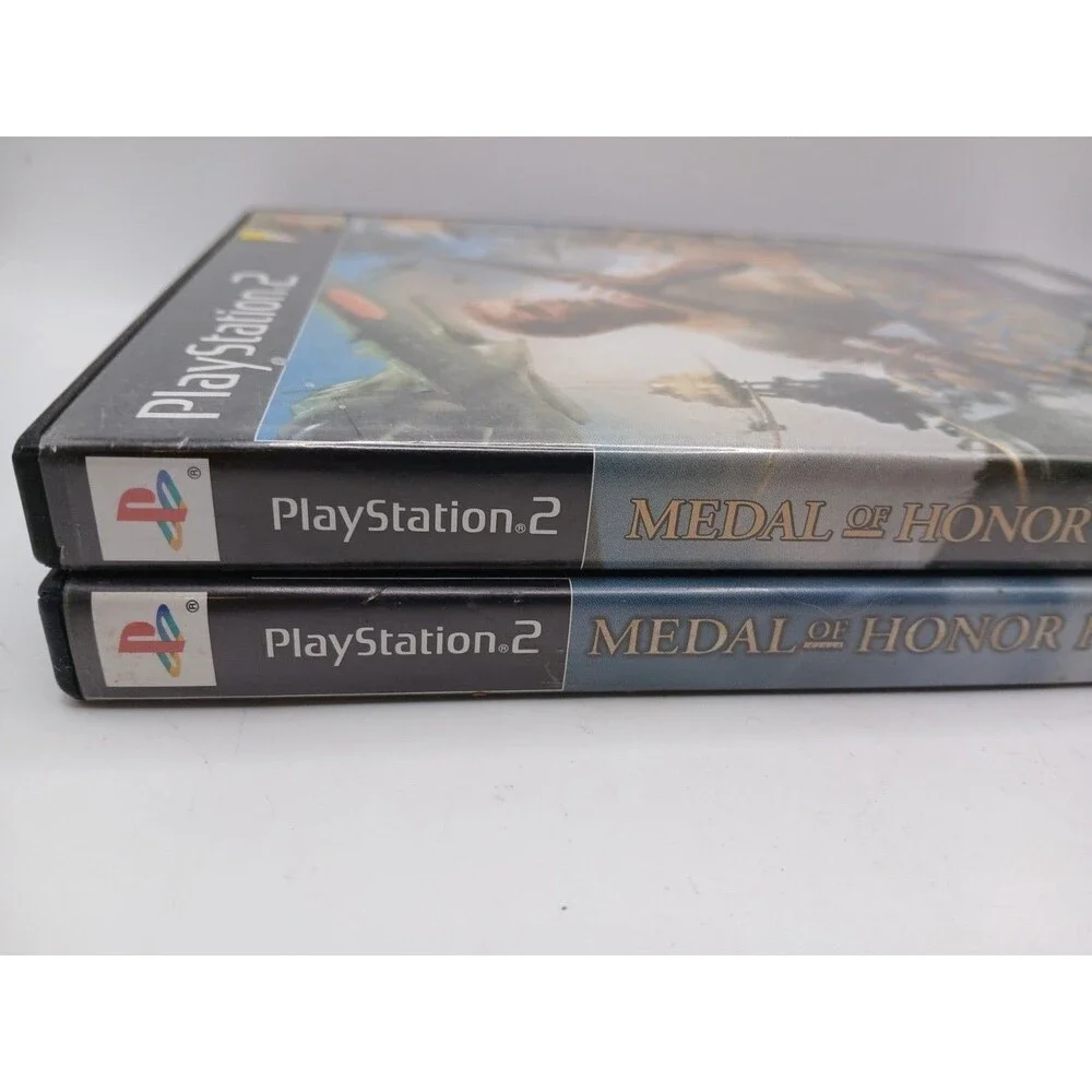 2) PS2 Medal Of Honor Frontline & Medal Of Honor Rising Sun Bundle Lot CIB
